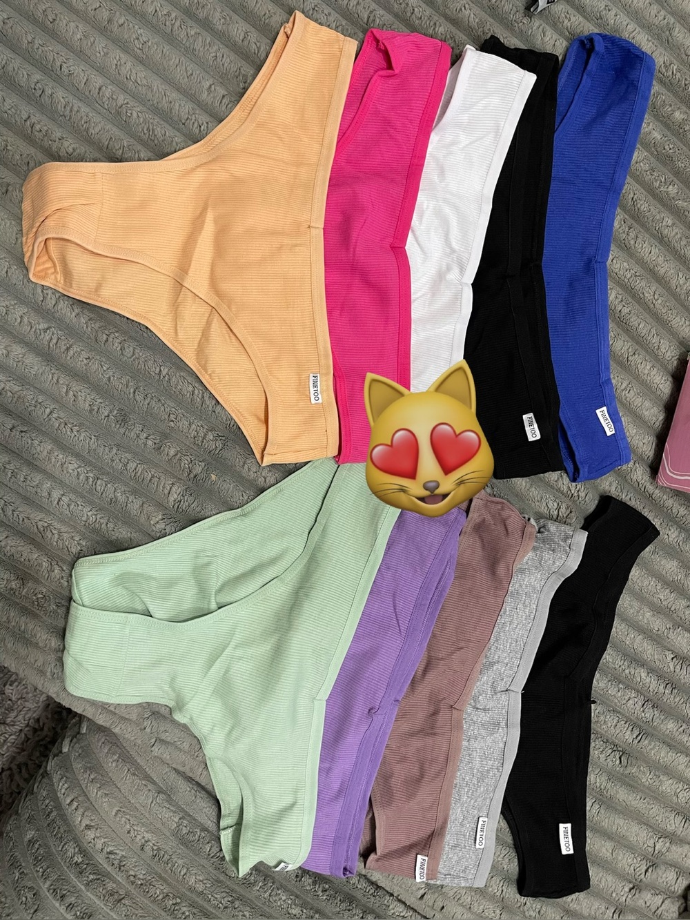 Ladies Soft Ribbed Bikini Briefs - Multipack of Assorted Colors